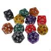 12Pcs Polyhedral Acrylic Set For Table Card Game Dies Pearl Toy