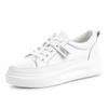 Leather Little White Shoes 2025 Autumn New Single Shoes Platform Women's Shoes Flat Shoes Casual Shoes Women's Board Shoes