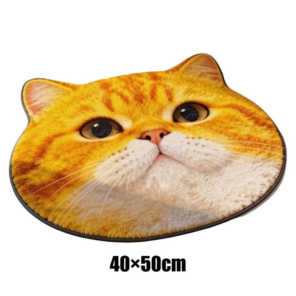 Anti-fouling Cat-Shaped Area Rug Non-Slip Cartoon Carpet Cute Home Decor Carpet  Living Rooms