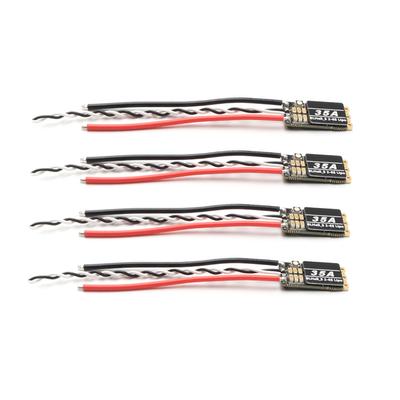35A BLHeli_S ESC 2-6S Lipo Brushless ESC Electronic Speed Controller 4pcs Built-in Programmable RGB