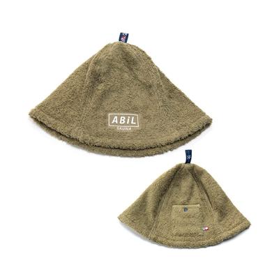 [ABiL] Sauna Sauna Hut Imabari Groß Tief Herren Damen Tasche Hergestellt in Japan 60,0 cm Moosgrün