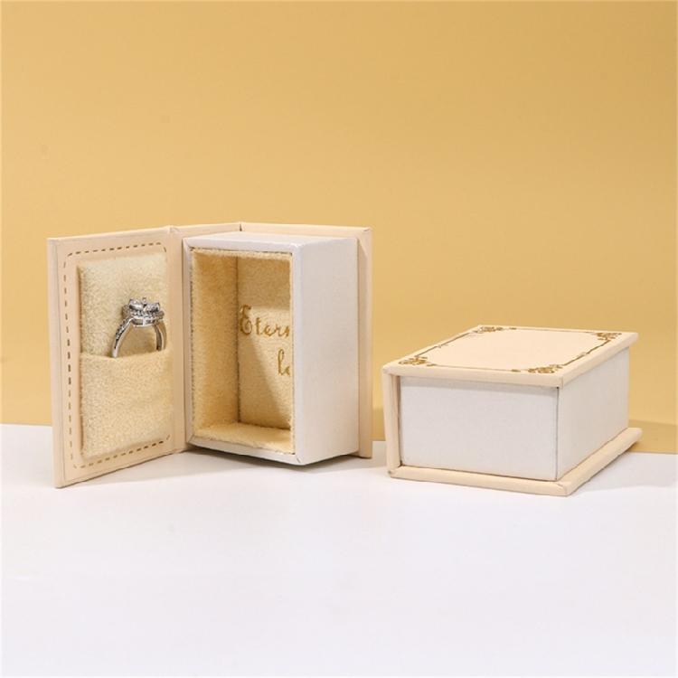 Artistics Sturdy Lint Jewelry Display Case In Book Shaped Designs Form Portable for Rings Pendants and Studs Use