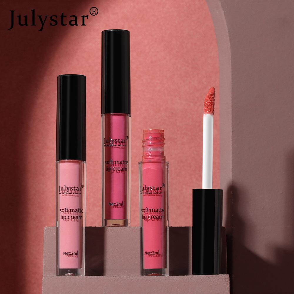 Lip and cheek dual-purpose lipstick lip gloss Christmas makeup non-fading non-stick cup matte lip glaze European and American