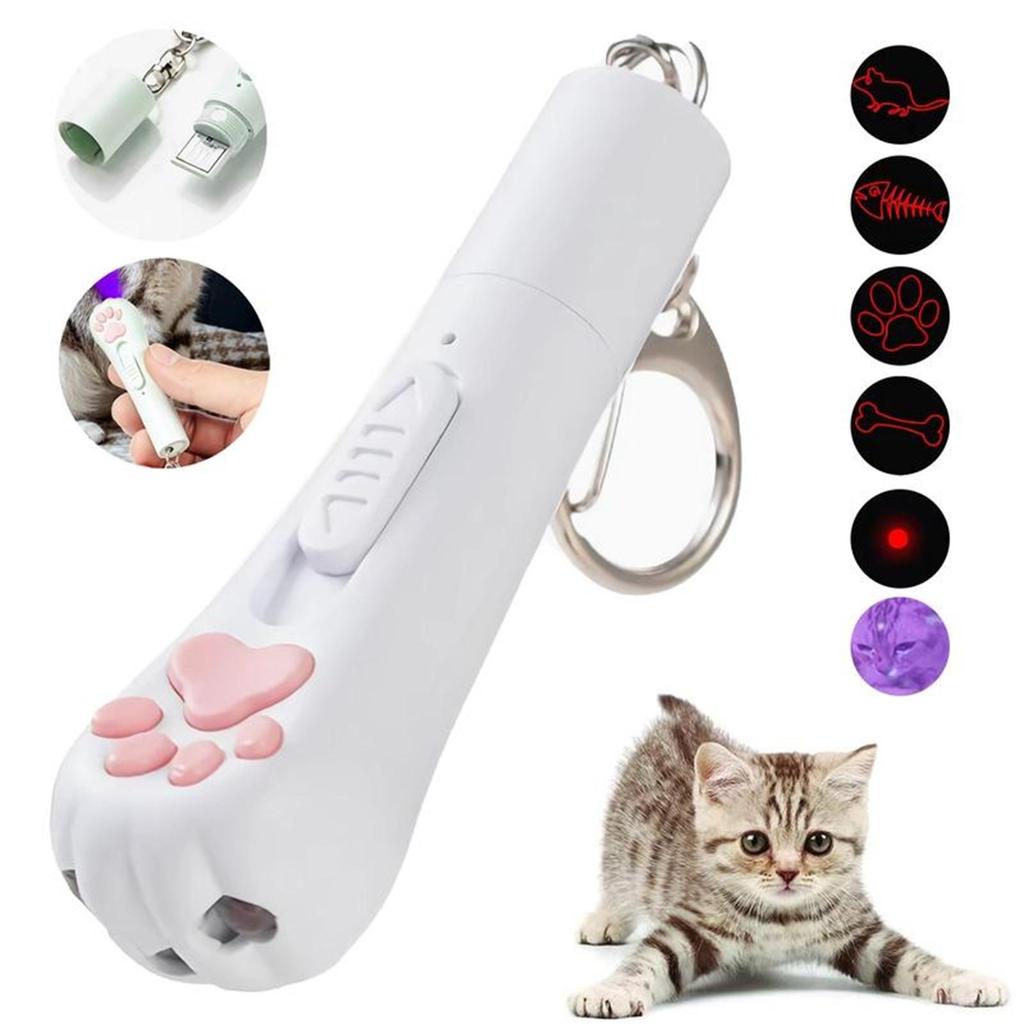5 Adjustable Modes Pet Interactive Toy, Pet Training Toy, Suitable For Indoor Cats And Dogs To And Play