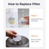 6 Pack Cat Water Fountain Filter Pet Water Fountain Filter for 84 fl oz/2.5L Cat Water Fountain (F-016B)