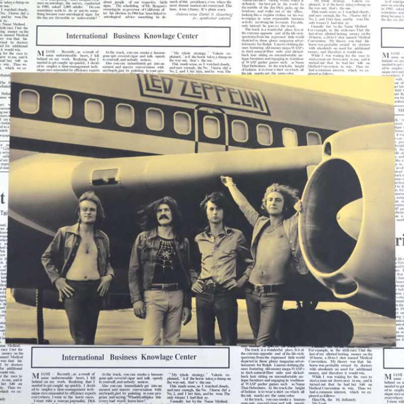 Zeppelin Band Retro Poster - Free Shipping, Kraft Paper, Decorative Wall Art for Bar or Dorm.