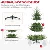 Christmas tree, artificial fir, realistic look, quick assembly, plastic, green, 136 x 136 x 180cm