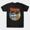 Men Motorcycle Vintage Thunderbird Aircraft Crew Portrait Graphic Cotton T-shirt Old Cult TV Se