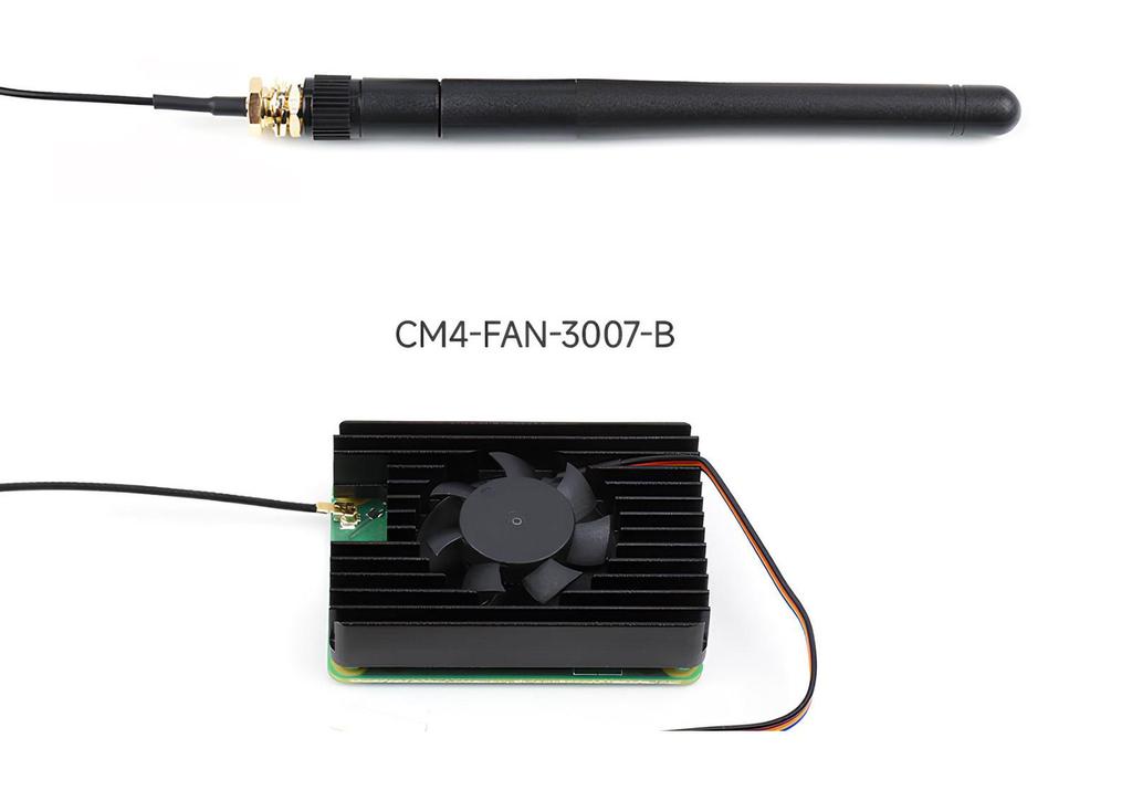 Micro-Snow Raspberry Pi CM4 Aluminum Heatsink with Speed-Controlled Fan