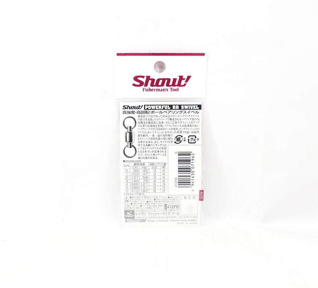 Shout 412-PB Powerful BB Swivel for Jigging Size 6 (1962)