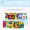 Early Education Toy English Palm Book Animal Digital Shape Recognition Green Cloth Book Gift
