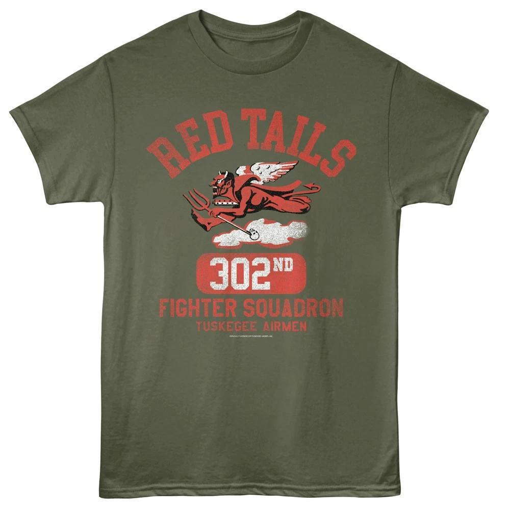 

Tuskegee Airmen World War 2 Red Tails 302nd Fighter Squadron Men s T shirt S