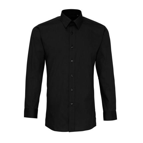 Premier Camisa ajustada de manga larga de popelín Colors Hombre 14.5in azul claro