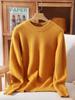 Maglione da donna taglie forti con scollo rotondo in visone e cashmere