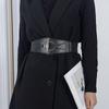 Trendy Elastic Women’s Belt for Coats and Dresses  Stylish High-End Versatile Wide Belt for Dresses and Outerwear