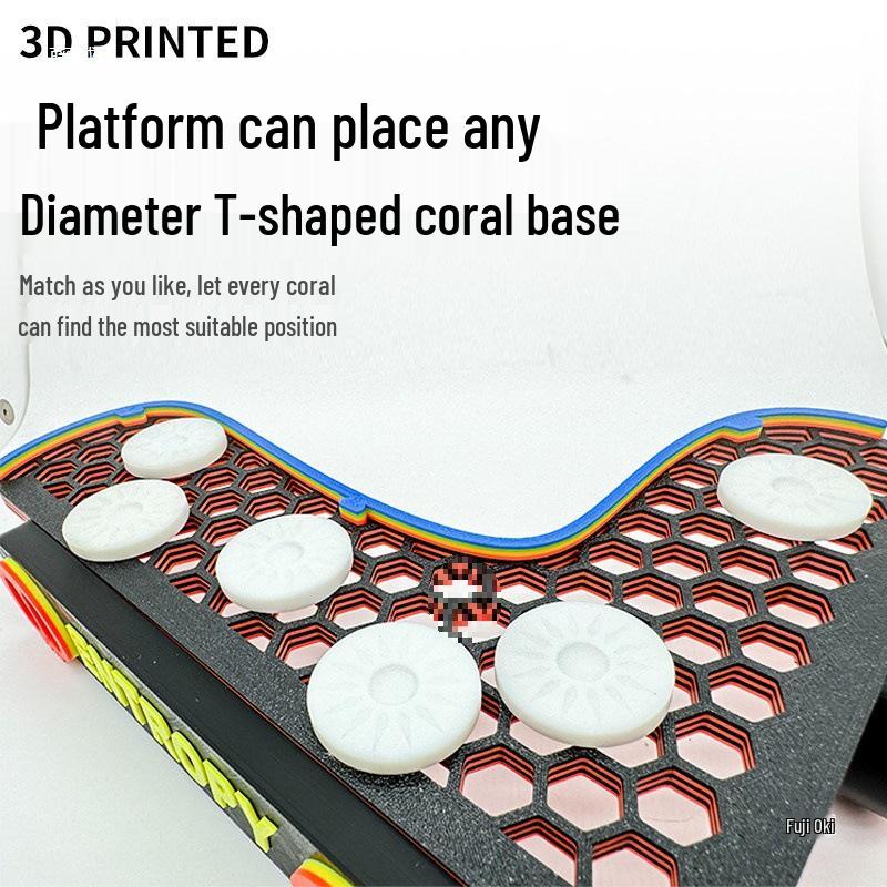 L-förmiger magnetischer Korallenständer mit fluoreszierendem Aquariumlicht und Acrylhalterung