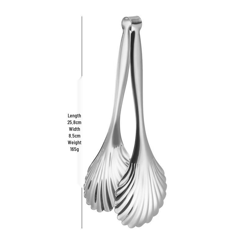 Stainless Steel Shell Food Clip