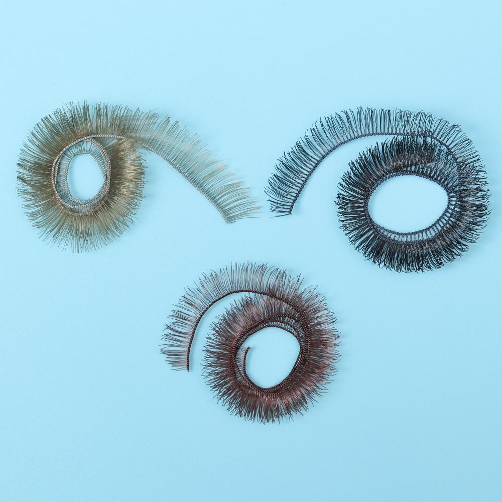 5Pcs BJD DIY Doll False Eyelashes 20cm Black Brown Tawny 3 Colors Eye Lash Children Toy Decor Kids Gift Toy DIY Doll Accessories