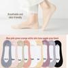 Women's Ice Silk Breathable Low Cut Crew Socks with Cotton Sole and Anti-Slip Silicone for Summer