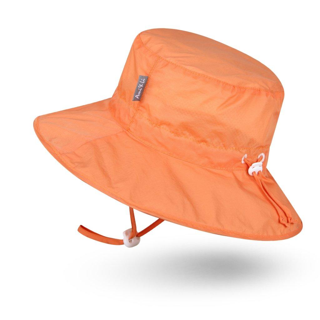 Ami Li Tots Baby Kids Hats Bucket Hat Ultra Lightweight Sun Hat Wide Brim Adjustable Drawstring Kids Hat Girls Boys & Children's UPF50+