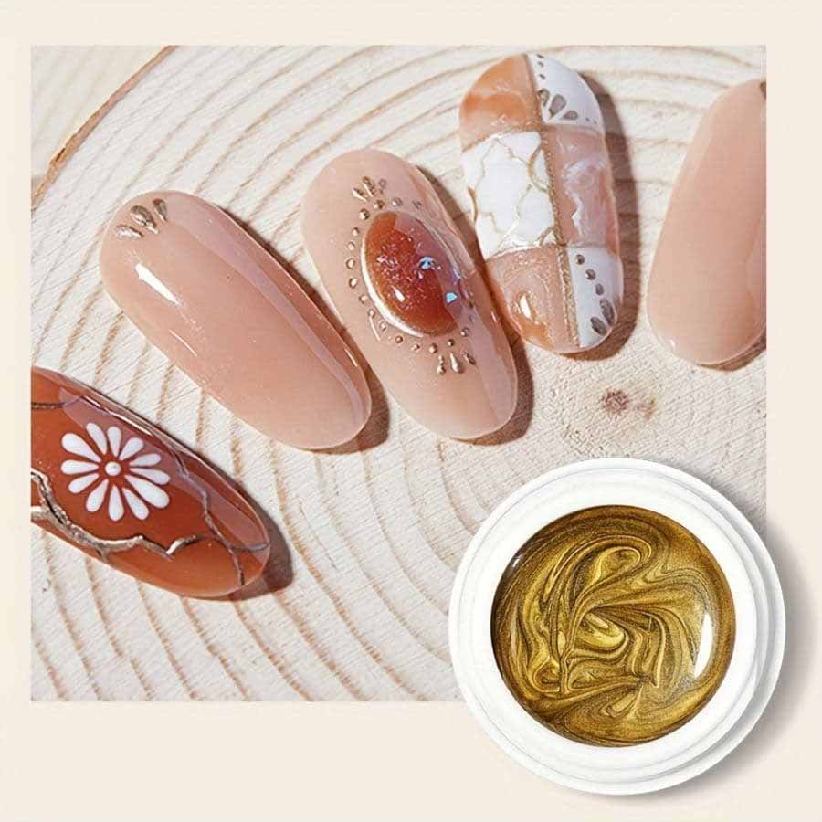Professional Nail Art Line Drawing Gel High Density Striper Gel for Edge Design Metallic Foil Mirror Glitter & Chrome Nail Art Supplies