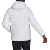 adidas Originale einfarbige Kapuzen-Sport-Baumwolljacke Winter Herrenjacke Weiß HD4756