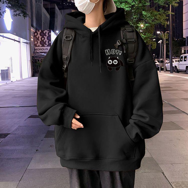 Men's Trendy High Street Hoodie: New 2025 Autumn/Winter Velvet Loose Fit Teen Jacket