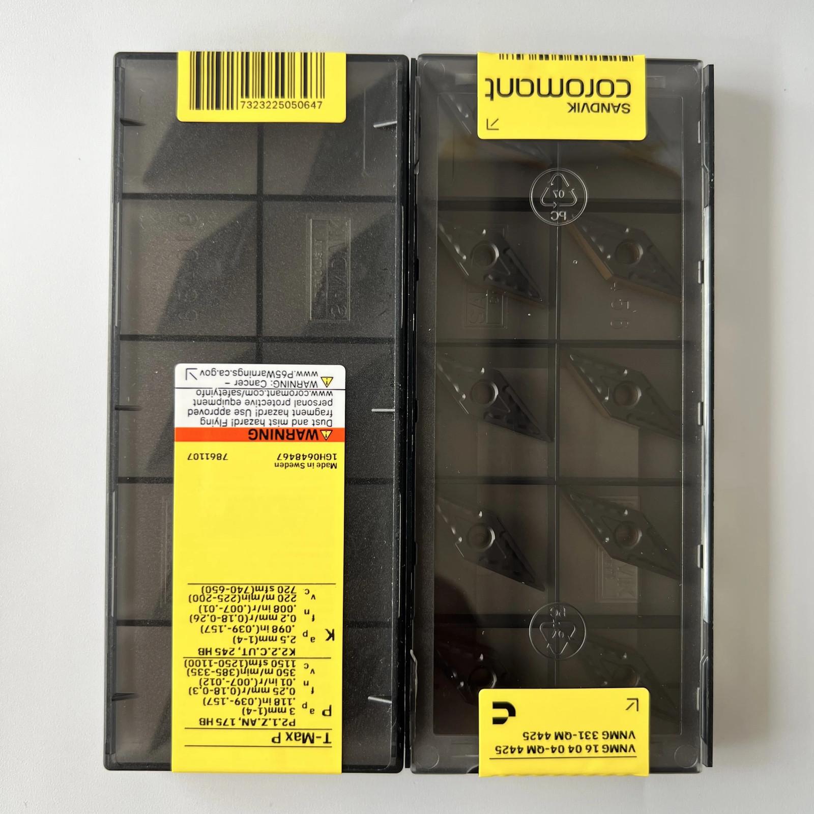 

SANDVIK / VNMG160404-QM 4425 / Industrial indexable Carbide Inserts 10 Pcs