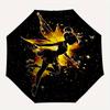 Disney Tinker Bell, Sparkle Automatic Open/Close Umbrella - Cute Umbrella with Cute Design, Portable 3-Fold Compact Umbrella for Men & Women