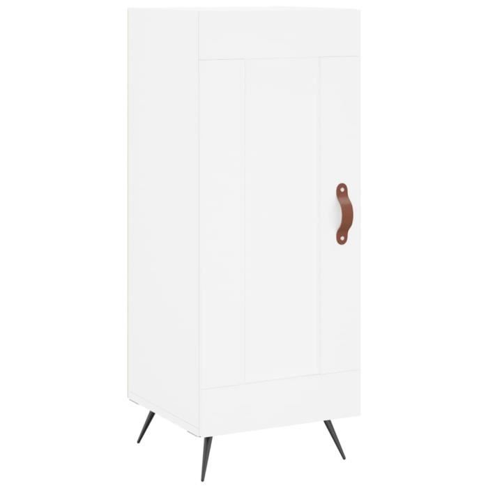 VidaXL White Buffet 34.5x34x90 Cm Engineered Wood 830412