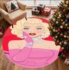 Marilyn Monroe Patroon Rond Tapijt, Binnen/Buiten Mat, voor Picknick, Speelkamer, Slaapkamer, Kantoor, Woonkamer, Huisdecoratie Tapijt, Verjaardagscadeau