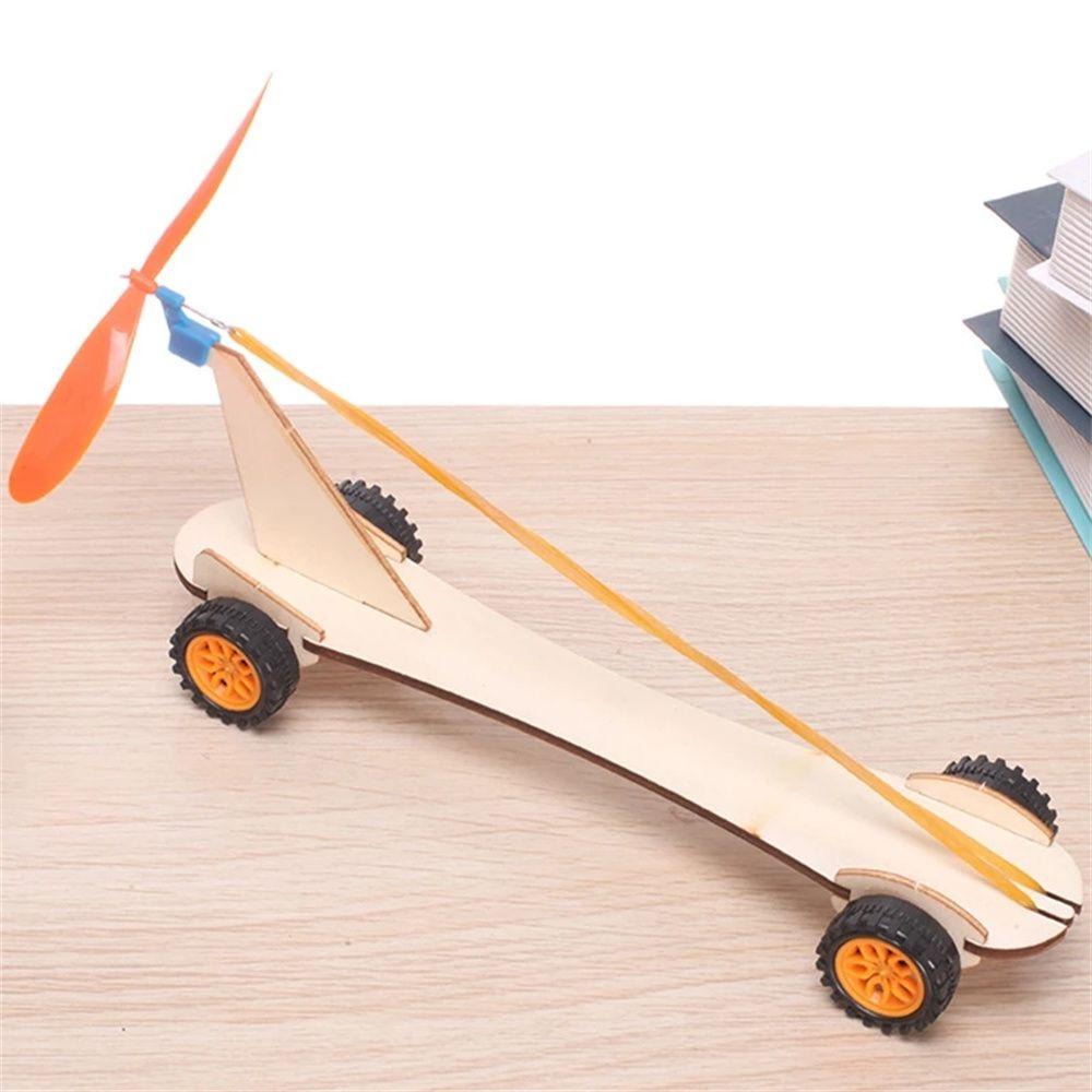 

Toys Student Science Toy Vehicles Education Toys School Project Gift Rubber Band Car Toys 1Set