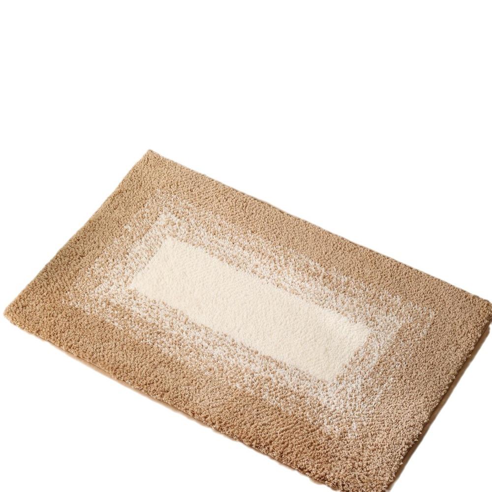 Gradient Bathroom Cashmere Thickening Mat Bath Non-slip Carpets In Wash Basin Bathtub Floor Rug Shower Room Doormat Memory Foam 3D Pad