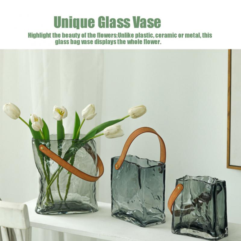 Tragbarer Dekorativer Blumenvasen Glasvase