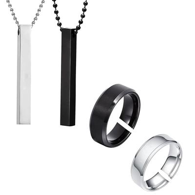 Okos Herren-Modeschmuck, solide Halskette mit Pfeilspitzen-Anhänger mit Speerspitze und Kette für Jungen und Männer
