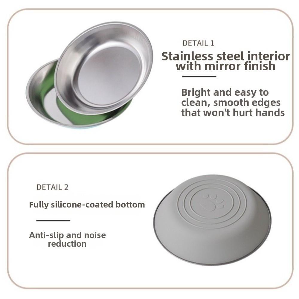 Wide Mouth Cat Food Bowls Anti-Tip Dog Food Dish Pet Feeding Bowl  Pet Drinking Feeding