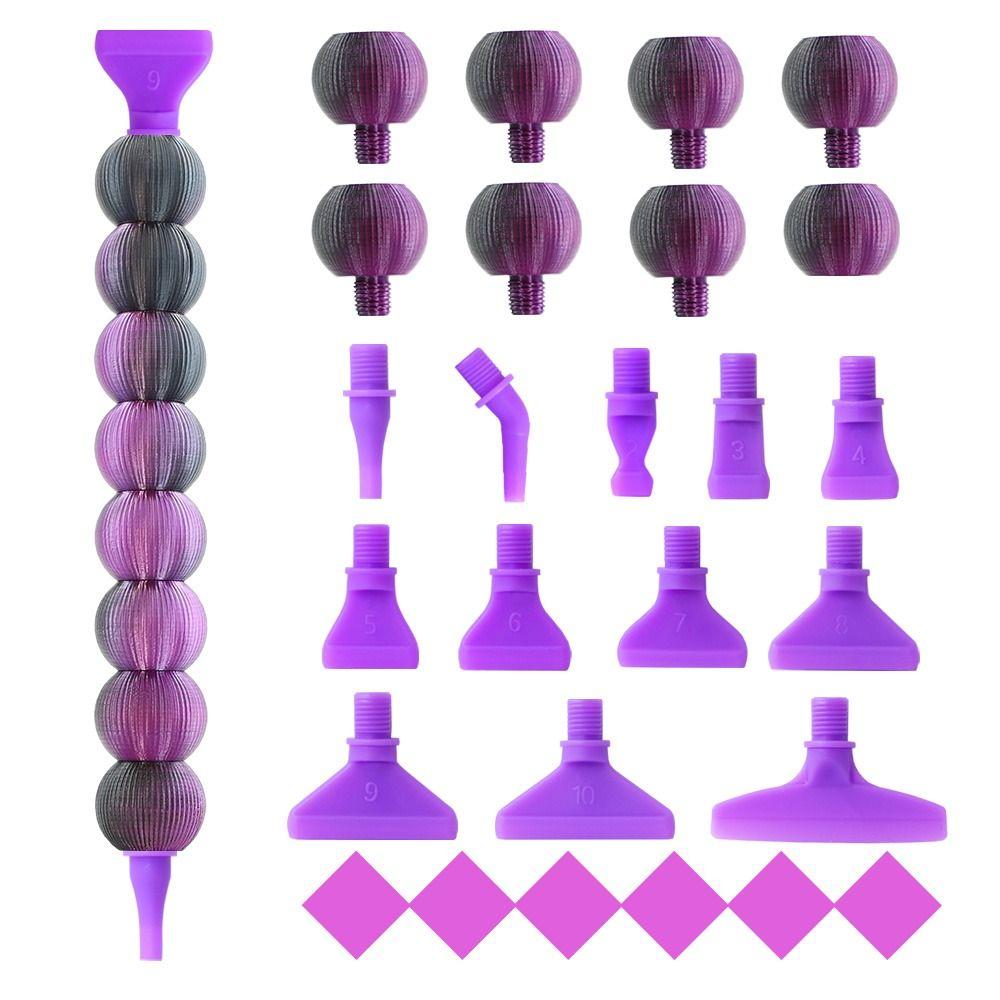 Replacement Pen Heads 5D Diamond Painting Pen Kit DIY Craft with 12 Multifunctional Pen Tips Point Drill Pens Candied Haws Shape