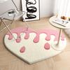 Nordic Ins Style Floor Mat Irregular Bedroom Decor Imitate Cashmere Carpets for Living Room Fluffy Lounge Rug Office Gaming Room