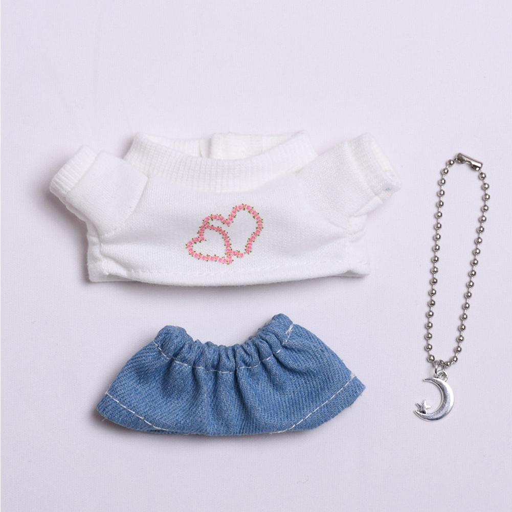 For 17cm Labubu Doll Clothes Fashion Clothes Hoodies Doll Clothes Color Match Hoodies Dolls Accessories Cute Decoration Little Cloths