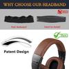 SOULWIT Headband Cover for Audio Technica ATH M40X Protective Protein Leather Headphone Replacement Repair Head Strap Replacement Band Coffee M40,