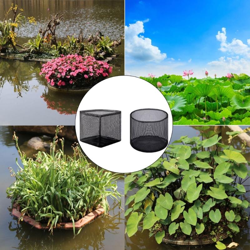 4Pcs Plant Pots for Pond Aquatic Pond Planter for Pond Reusable Pond Plant Basket Grow Bags for Pond Aquatic Plant