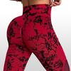 New Seamless Tie-Dye Yoga Leggings High Waisted High Elastic Base Layer Bodyshaping Pants For Gym Fashion Women