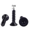 Black Carbon Steel Grade 8.8 Hex Socket Countersunk Self-Tapping Screws M3-M6