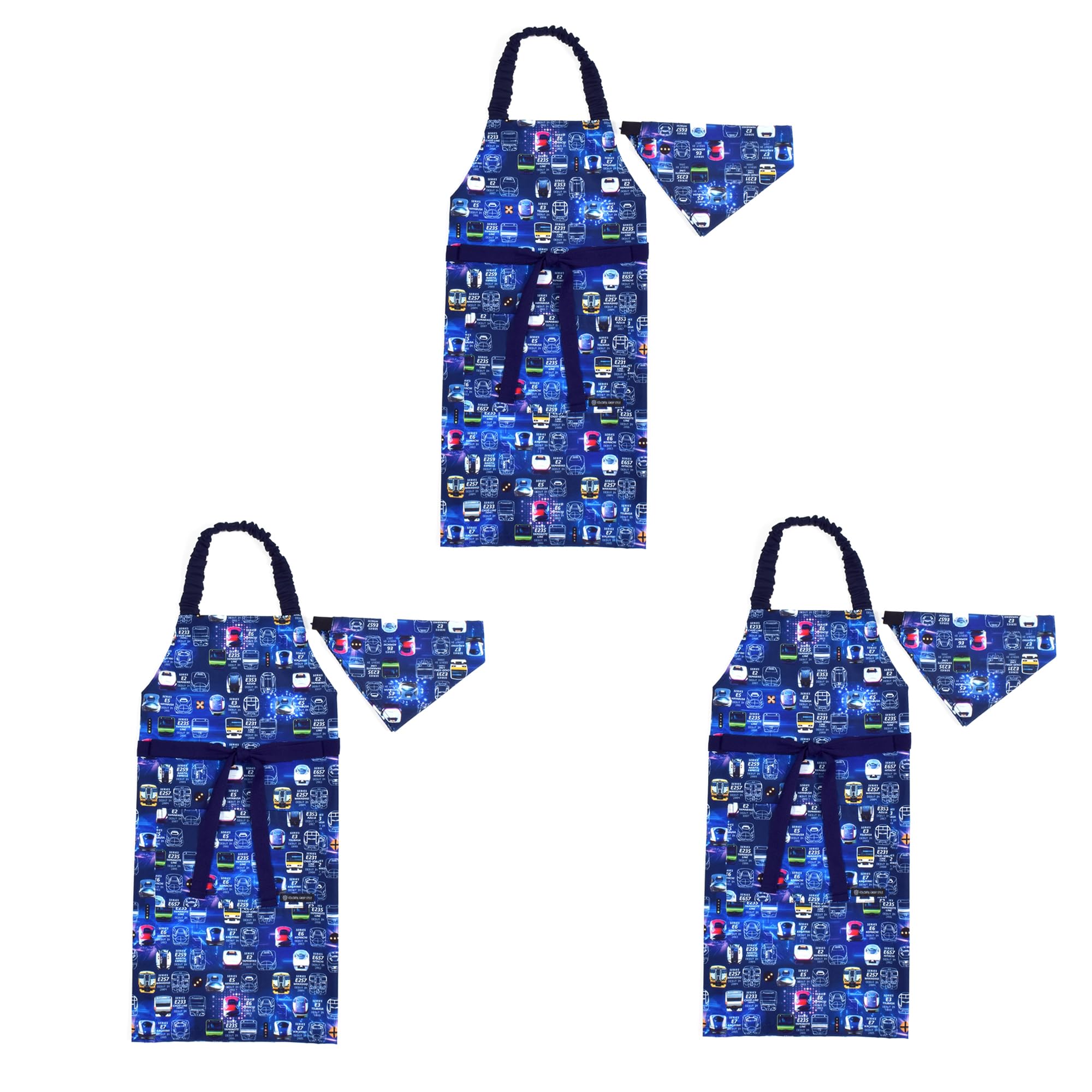 

КРАСОЧНЫЙ КОНФЕТНЫЙ СТИЛЬ Фартук коллекция лиц поездов лицензия на коммерциализацию Восточная Япония набор из для банданы дети начальная школа начальная школа