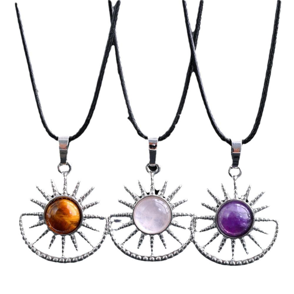 

Аметистовый кулон - Модное ожерелье в европейском и американском стиле Rose Quartz