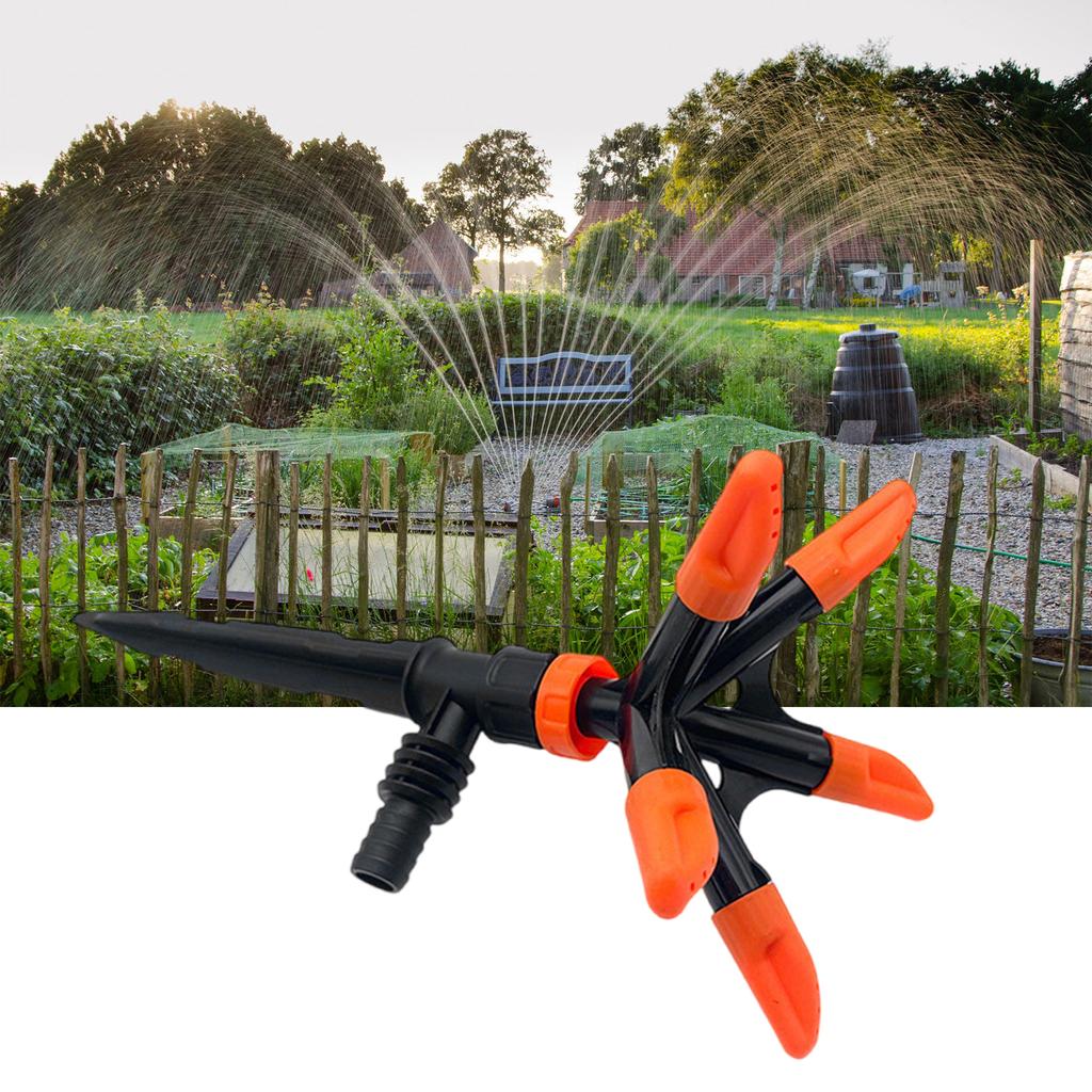 Lawn Sprinkler with 5 Outlets Easy To Use Garden Irrigation Tool Practical Irrigation Nozzle for Gardening Enthusiasts