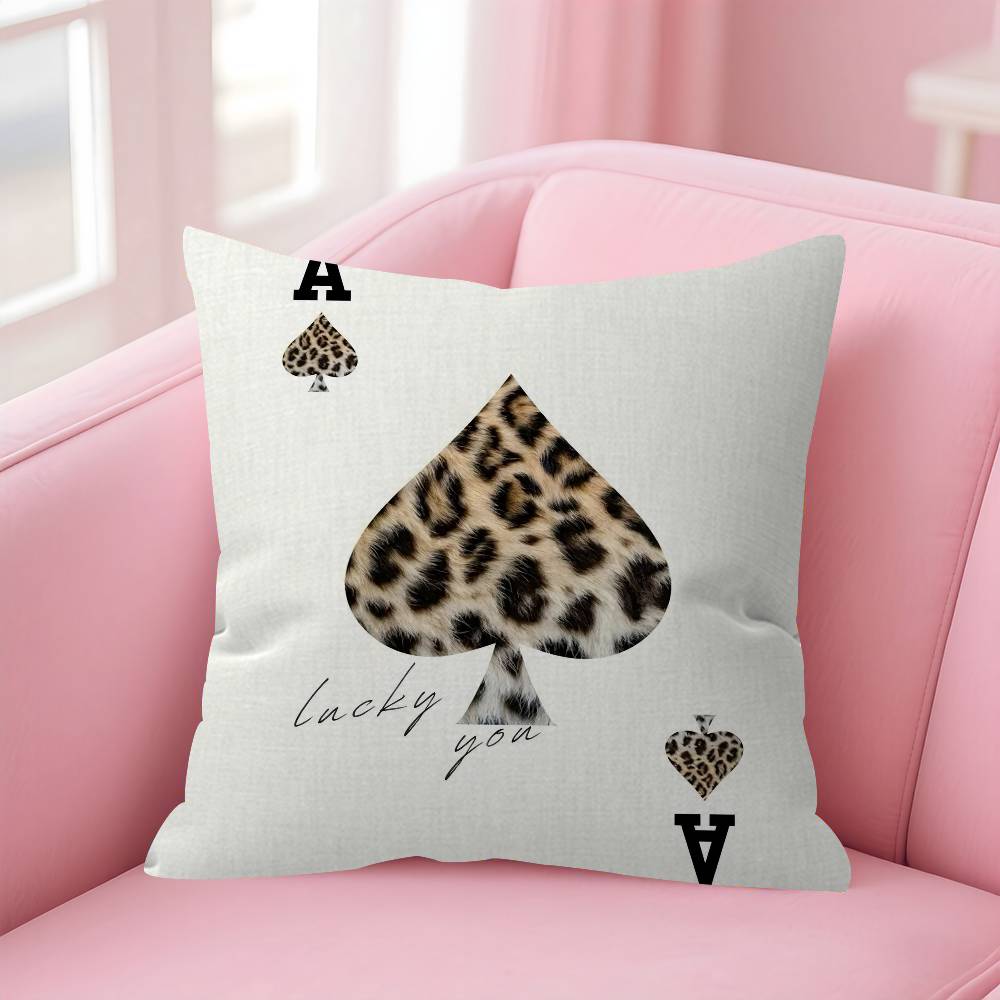 Retro Leopard Cheetah Canvas Prints 4545cm Cushion Cover Pillow Cover Decor Pillowcase Home Pillowcase For Couch Pillow