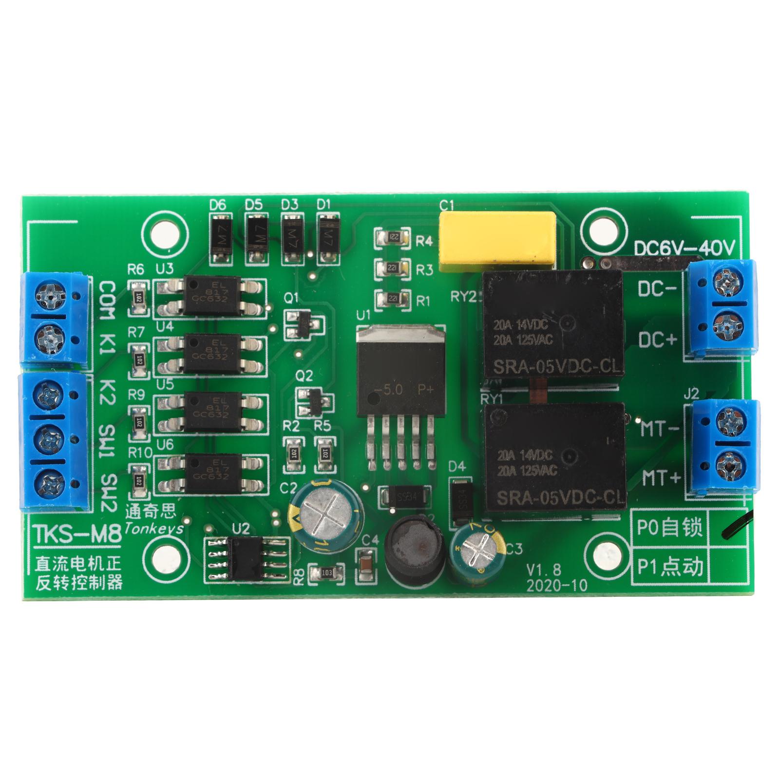 

DC6.0V~40V DC Motor ForwardReverse Rotation Controller CW CCW Reversible Switch