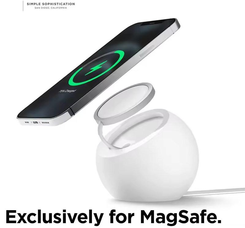 Ball Shape Magnetic Desk Phone Charger Stand Holder for Magsafe IPhone16 15 14 13 12 11 Pro Max Mini Wireless Charging Desktop Dock