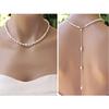 Backdrop Necklace Long Body Chain Pendant Backless Dress Decor for Women Girls